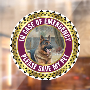 Pet Safety Alert Custom First Responder Photo