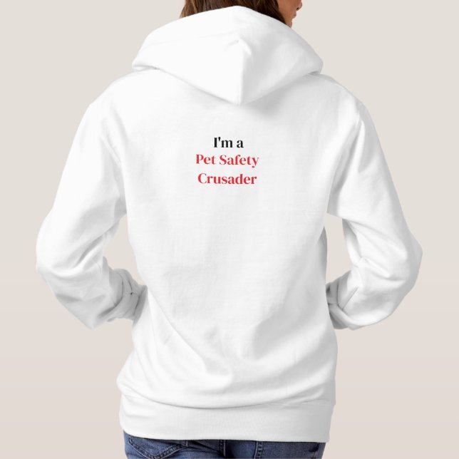 Pet Safety Crusader Women's Hoodie (Back)