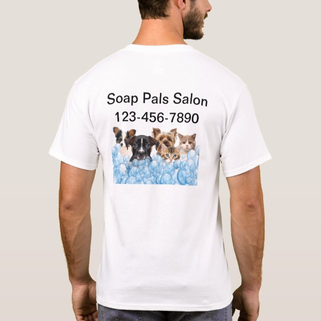 Pet Salon Staff Work Shirts (Back)