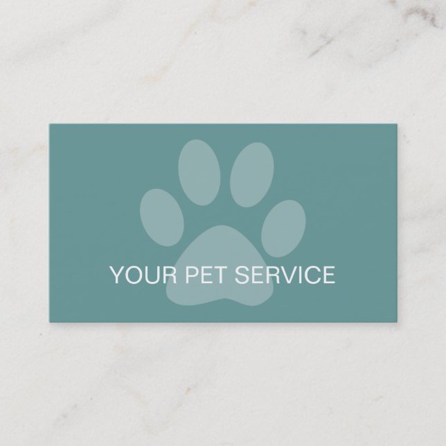 Pet Service Business Cards (Front)
