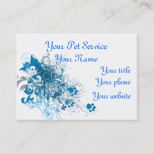 Pet Service or Vet Clinic business card, template Appointment Card