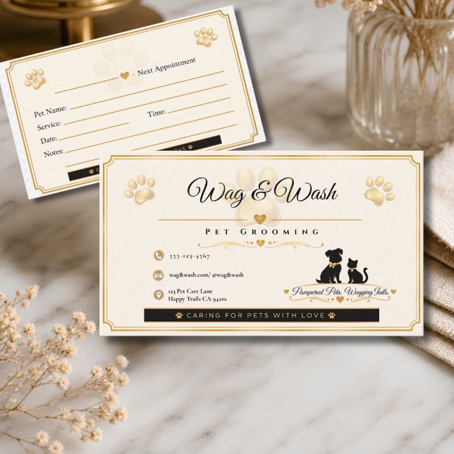 Pet Services Business & Appointment Card (Creator Uploaded)