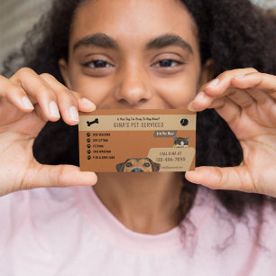 Pet Services Business Card