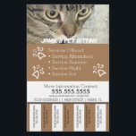 Pet Services Business Dog Tear Off Strips Flyer B<br><div class="desc">Modern Flyers for Pet Sitting Business</div>