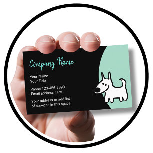 Pet Services Stylish Design Business Card