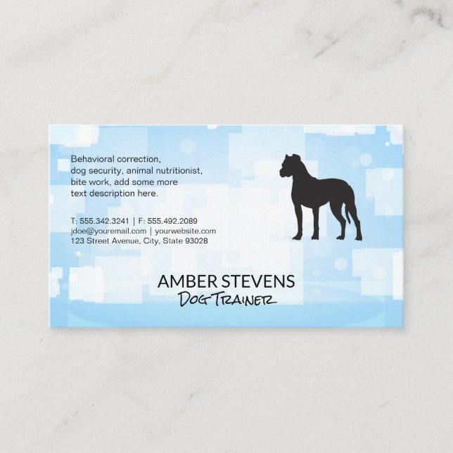 Pet Services | Training | Groomer Business Card (Front)