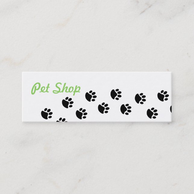 Pet Shop Business card (Front)