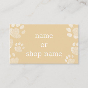 Pet Shop Business Card Template Light brown