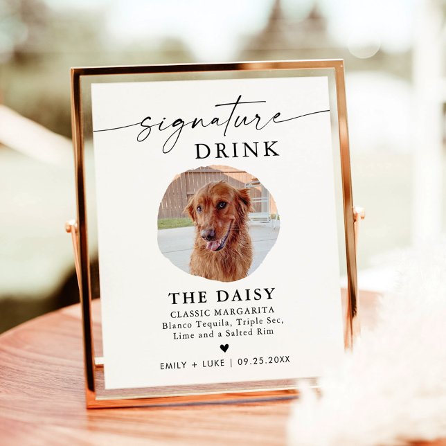 Pet Signature Drink Sign | Wedding Drink Bar Sign (Creator Uploaded)