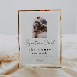 Pet Signature Drink with Photo  Poster