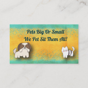 Pet Sitter Animal Care Dog Cat Business Card