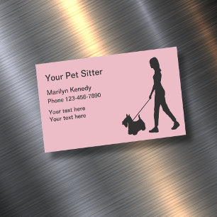 Pet Sitter Business Card Magnets