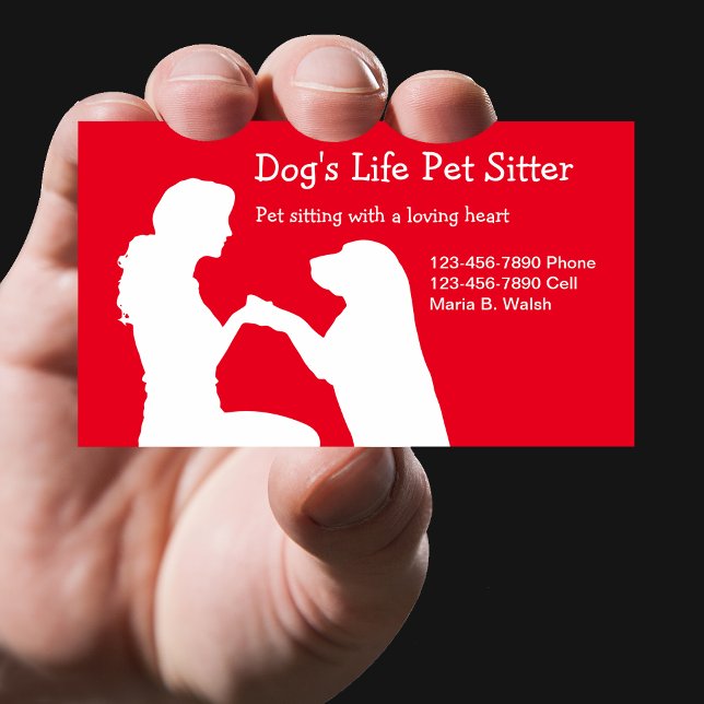 Pet Sitter Business Cards (Creator Uploaded)