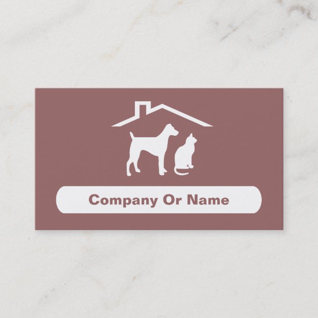 Pet Sitter Business Cards (Front)