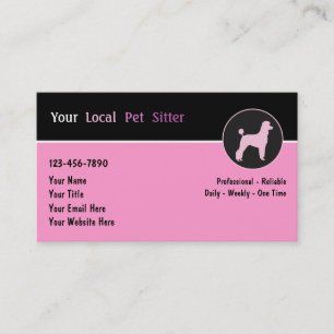 Pet Sitter Business Cards