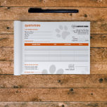 Pet Sitter Custom Quotation Notepad<br><div class="desc">Designed for pet sitters and pet care professionals,  these quotations are perfect for providing clear and professional estimates to your clients.</div>