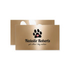Pet Sitter Dog Walker Paw Heart Modern Gold