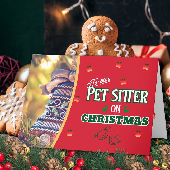 Pet Sitter on Christmas Paws Cat and Dog Holiday  (Creator Uploaded)