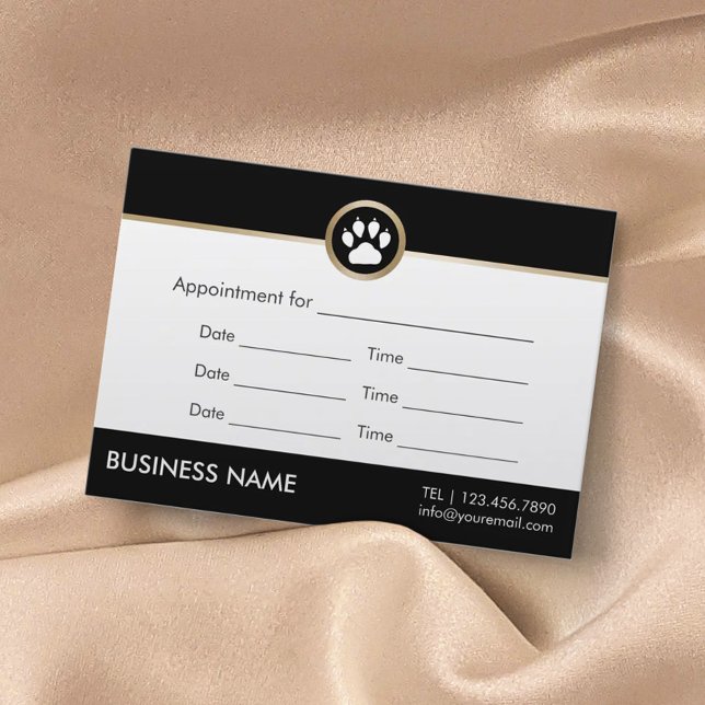 Pet Sitter Pet Salon Modern Paw Logo Appointment (Creator Uploaded)