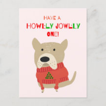 Pet sitter’s holiday dog postcard