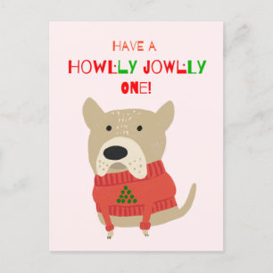 Pet sitter’s holiday dog postcard