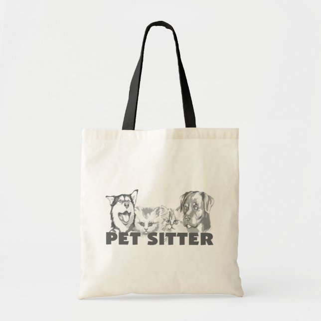 Pet Sitter Tote Bag (Front)