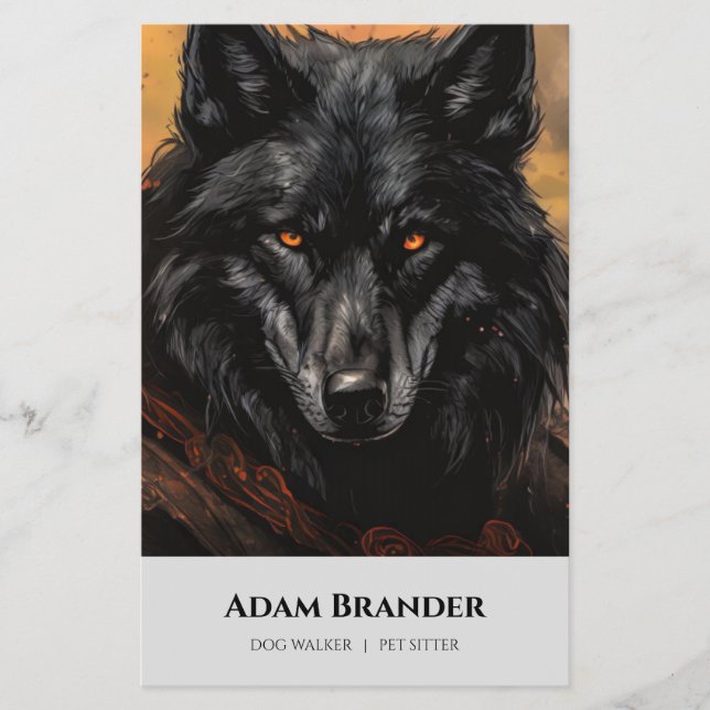 Pet Sitter Walker  Flyer (Front)