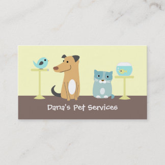 Pet Sitter's Business Card