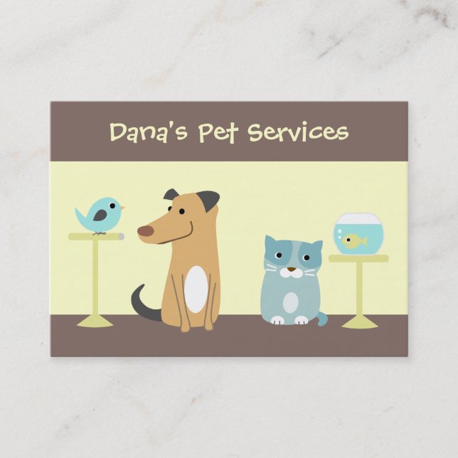 Pet Sitter's Business Card (Front)