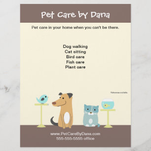 Pet Sitter's Promotional Flyer