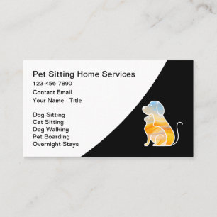 Pet Sitting And Boarding Services Business Card