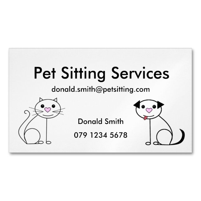 Pet Sitting Business Card (Front)