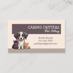 Pet Sitting Business Card