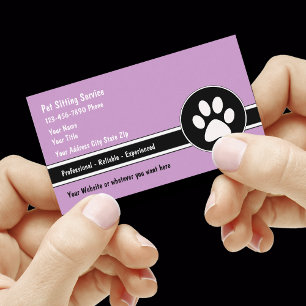 Pet Sitting Business Cards