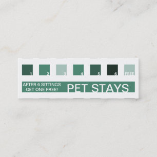 PET SITTING customer appreciation (mod squares) Loyalty Card