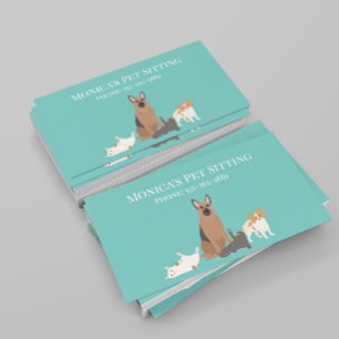 Pet Sitting Dog Cat Training Grooming Daycare Business Card