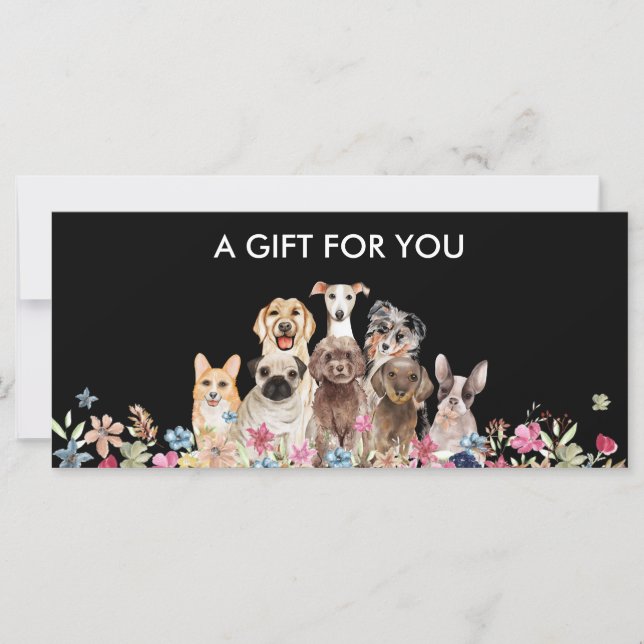 Pet Sitting Gift Voucher for Dog Owners (Front)