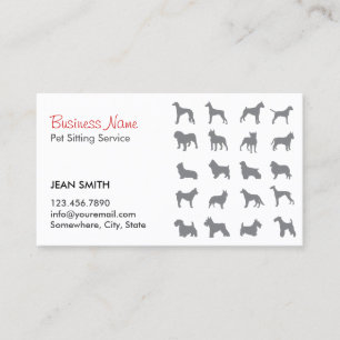 Pet Sitting Pet Sitter Business Card