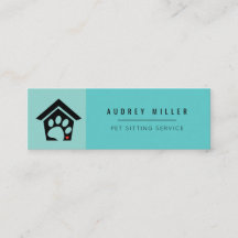 Pet Sitting Service Pet Care Square Business Card