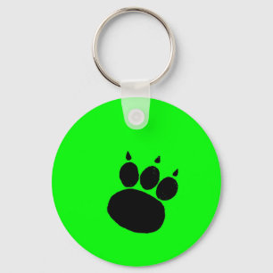 Pet Sitting Services Paw Print Key Ring