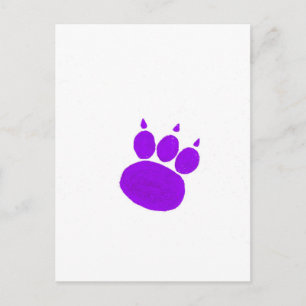Pet Sitting Services Paw Print Postcard