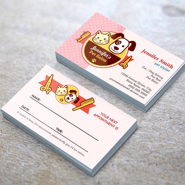 Pet Spa Salon - Appointment Card (Creator Uploaded)