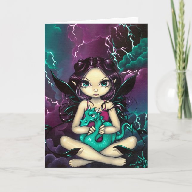 "Pet Storm Dragon" Greeting Card (Front)