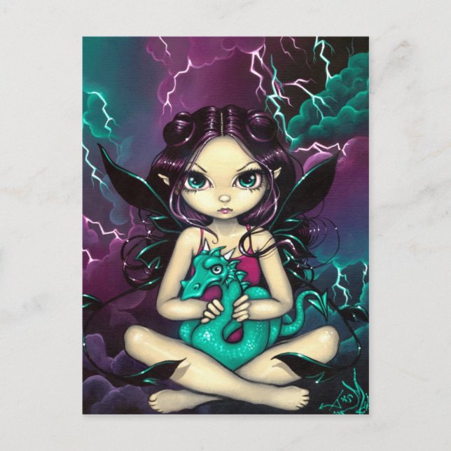 "Pet Storm Dragon" Postcard (Front)
