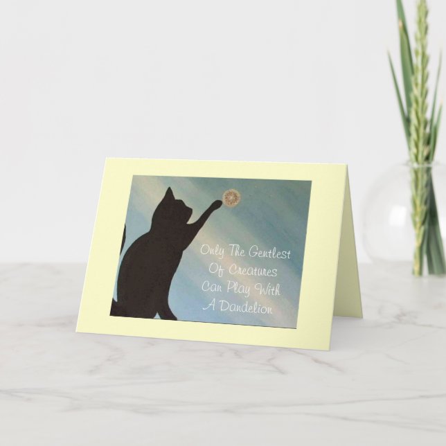 Pet Sympathy Card - Cat (Kinky Friedman quote) (Front)