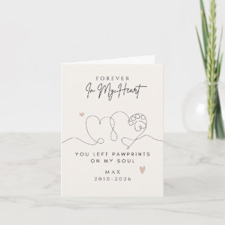 Pet Sympathy Card Dog Memorial Rainbow Bridge