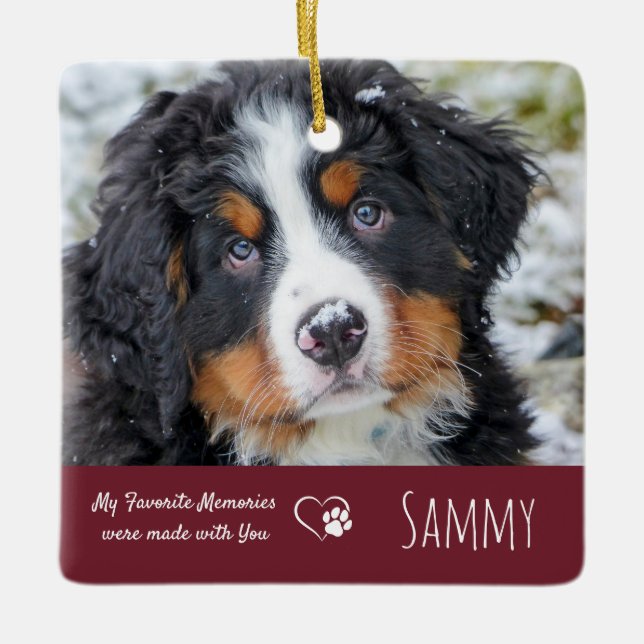 Pet Sympathy Quote - Pet Loss Quote - Pet Memorial Ceramic Ornament (Front)