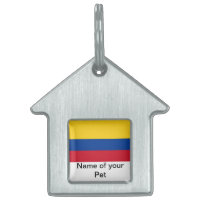 Pet Tag with Flag of Colombia