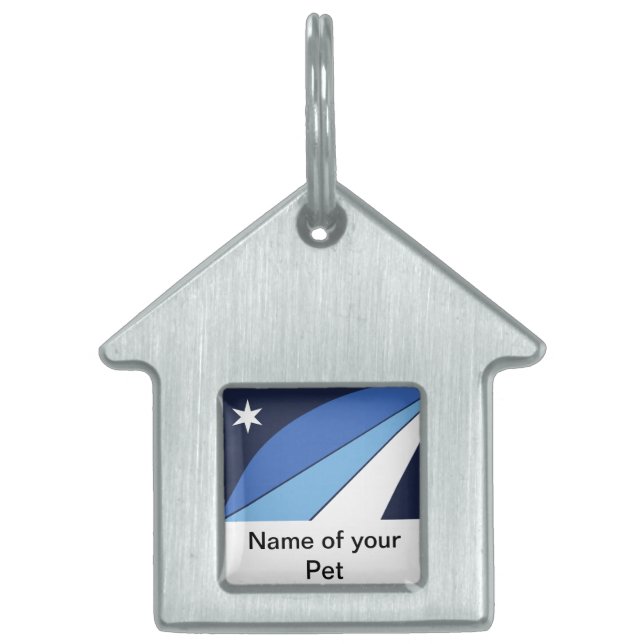 Pet Tag with Flag of Columbia, SC (Front)