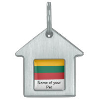 Pet Tag with Flag of Lithuania